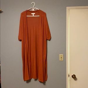 Floor length cardigan